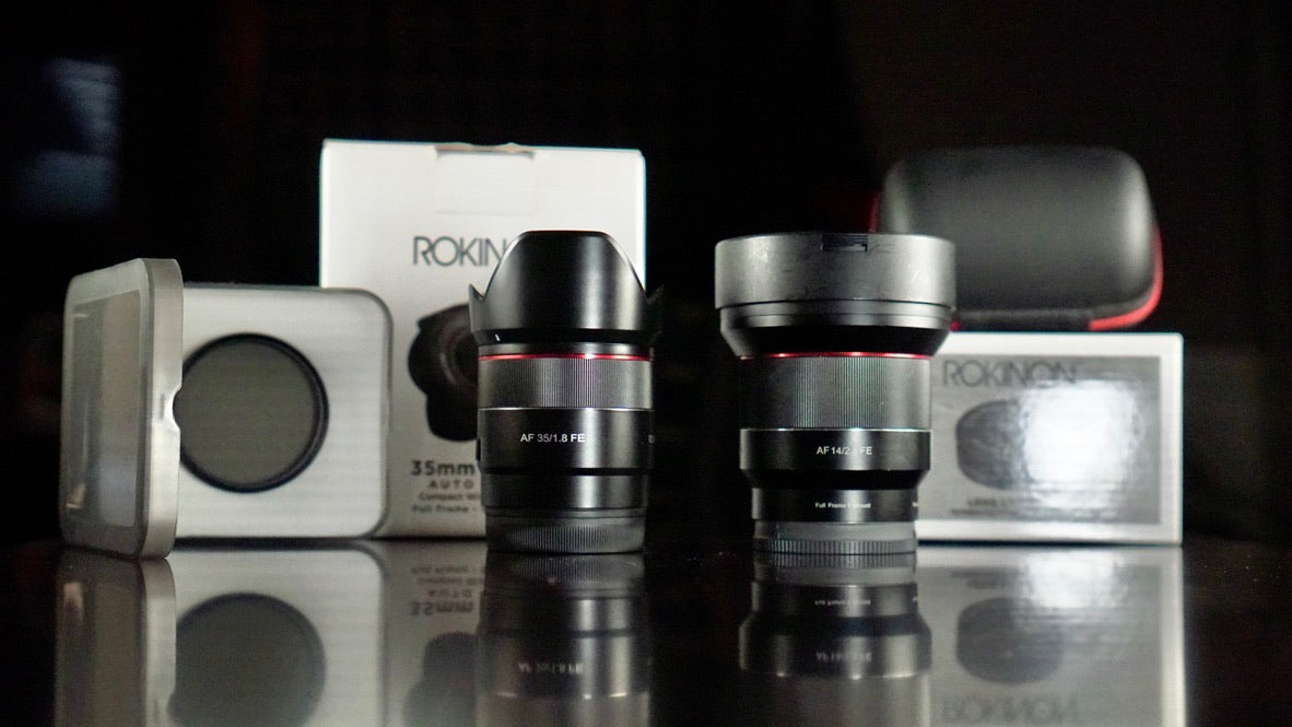 Rokinon 35mm F1.8 and 14mm F2.8 + Update Station For Full Frame Sony Cameras