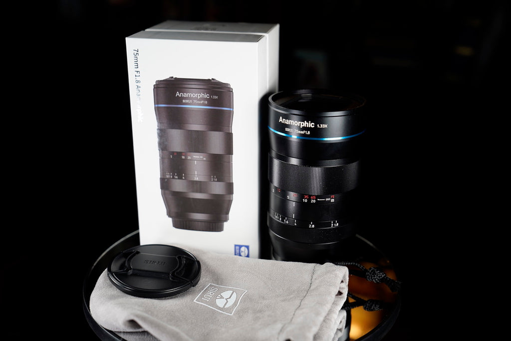 Sirui 75mm F1.8 Anamorphic Lens – Sony E-Mount | Mint Condition | Complete in Box