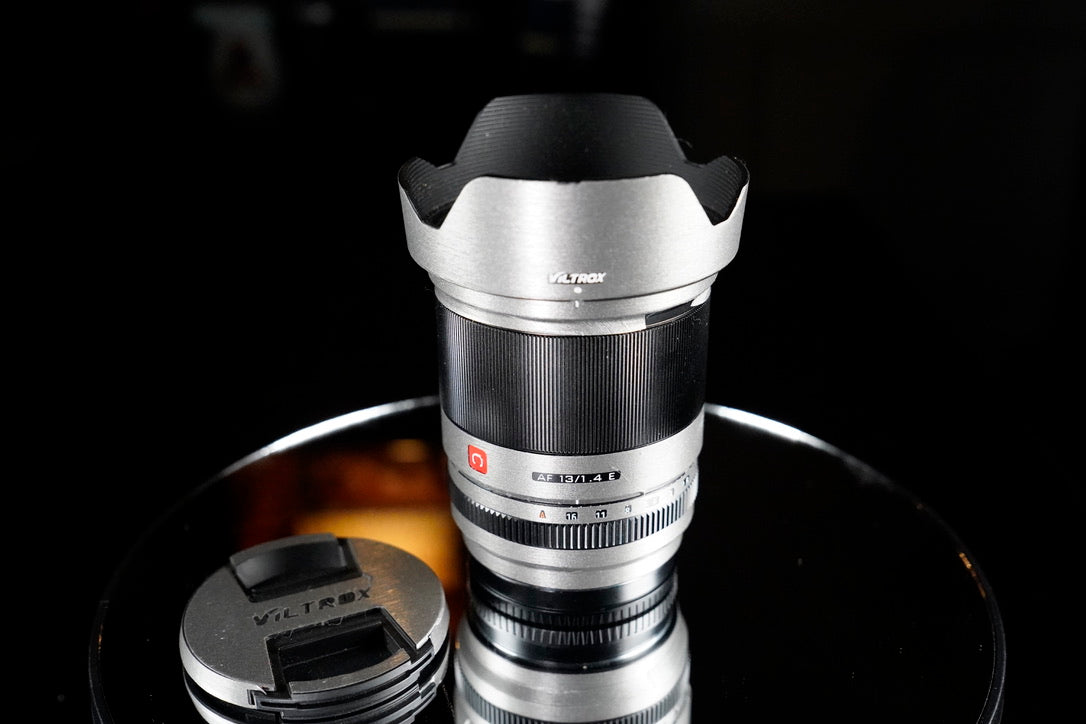 Viltrox AF 13mm F1.4 Lens Sony E-Mount, Mint Professionally Owned Custom Graphite Protective Skin