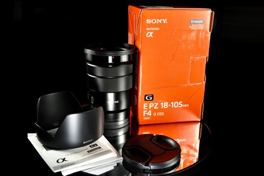 Sony E PZ 18-105mm F4 G OSS Lens – Versatile All-in-One Zoom For Sony APSC Cameras W/ Box