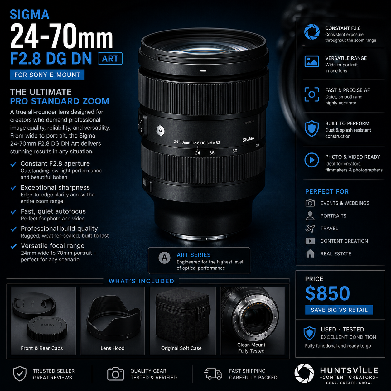 Sigma 24-70mm F2.8 DG DN Full Frame Lens