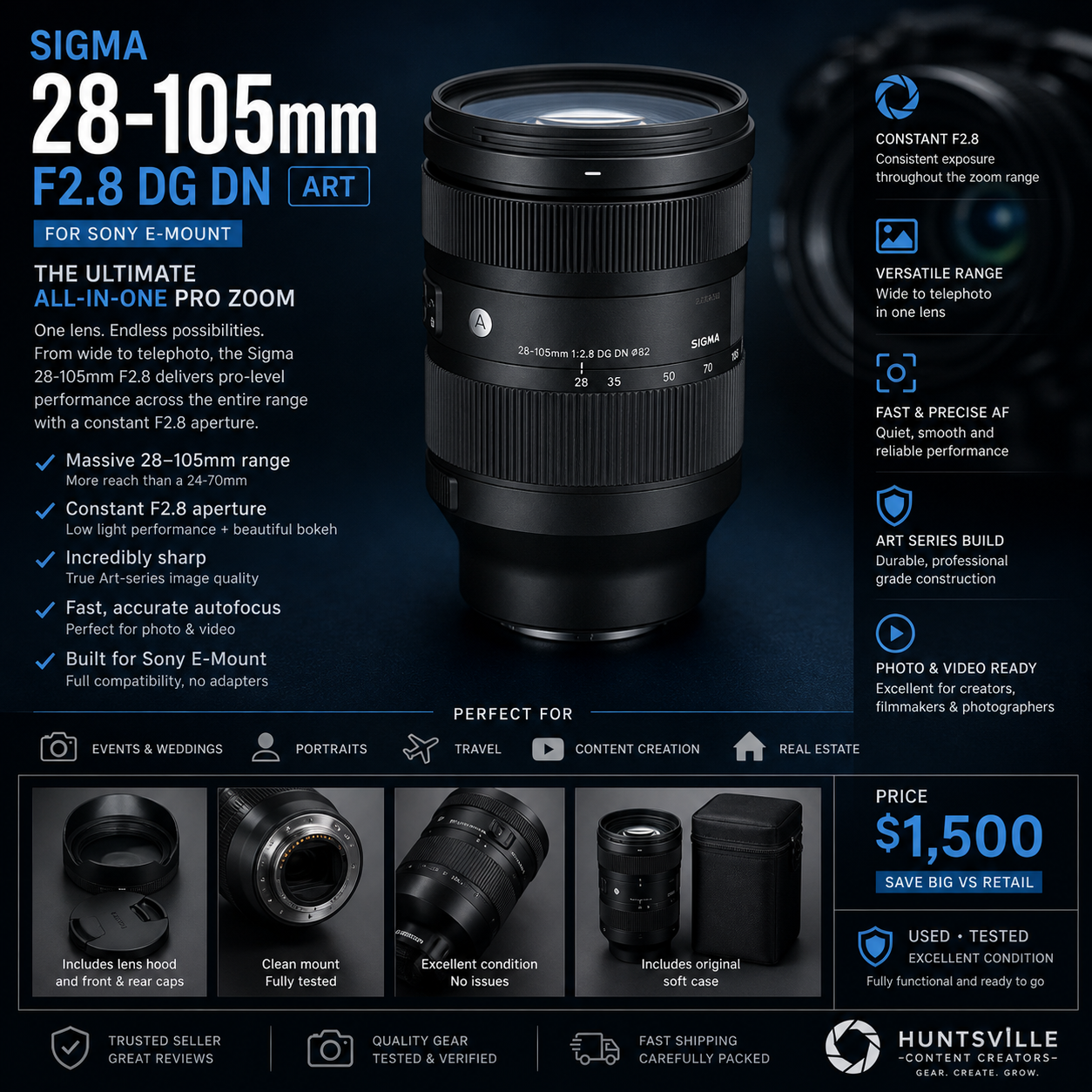Sigma 28-105mm F2.8 DG DN Lens